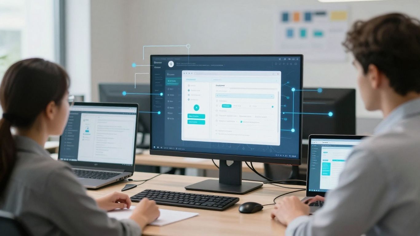 Zapier logo with connected app icons.