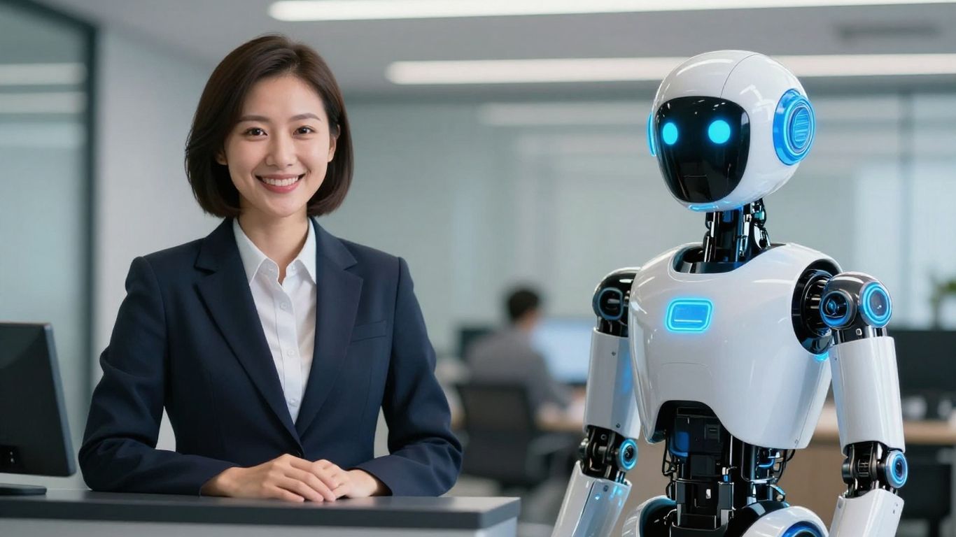 AI receptionist and human receptionist comparison