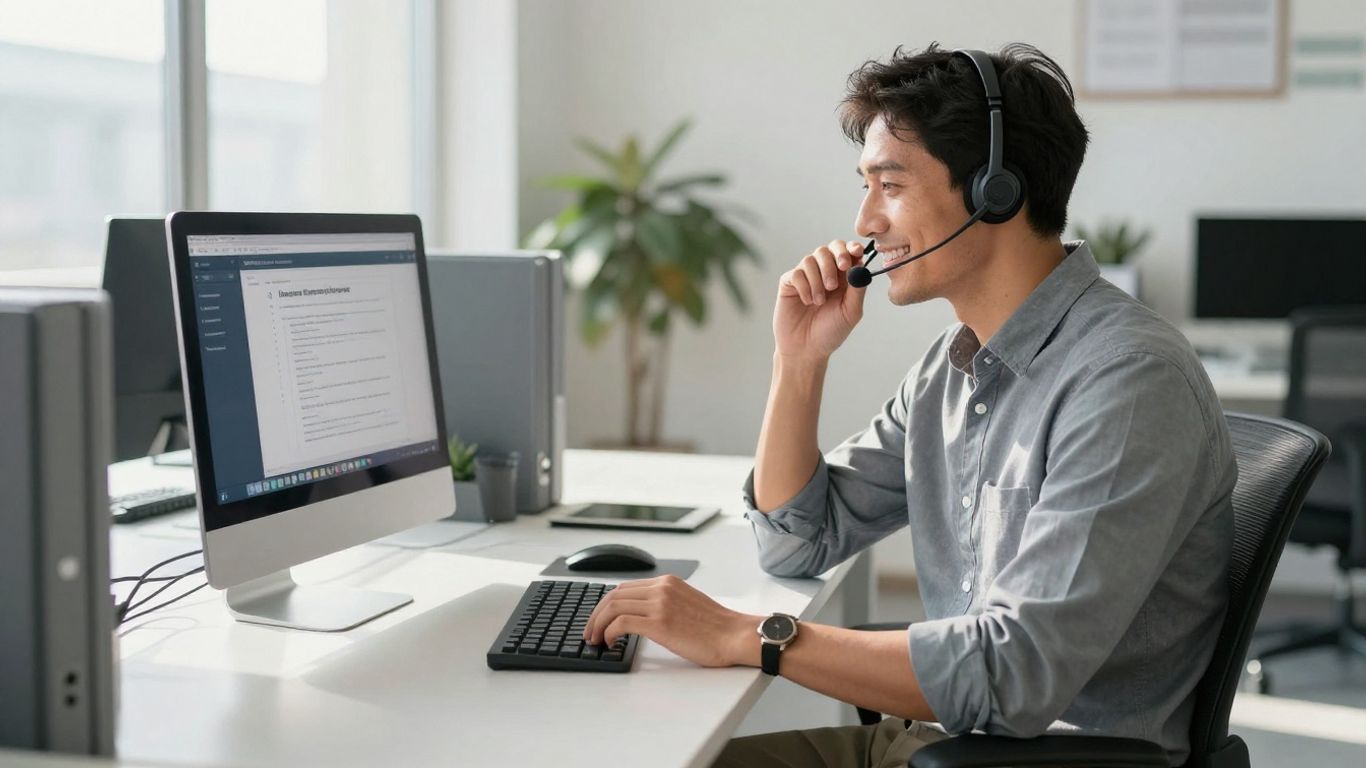 Professional answering service for property management business.