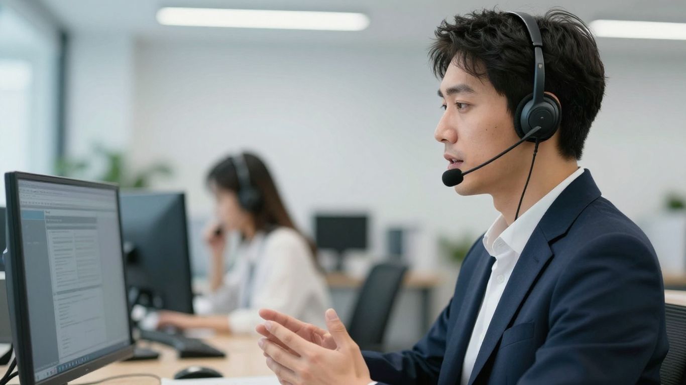 Professional answering service in action