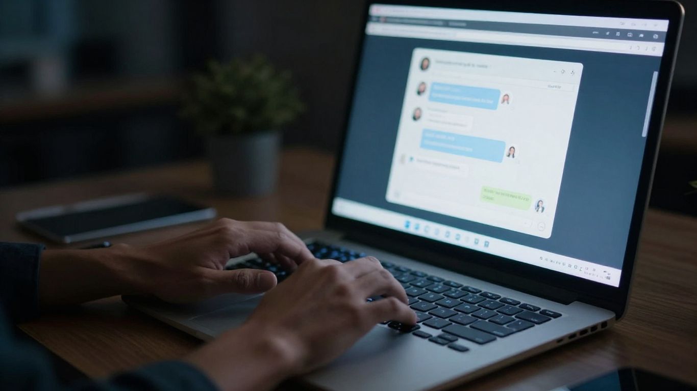 24/7 chat answering service in action