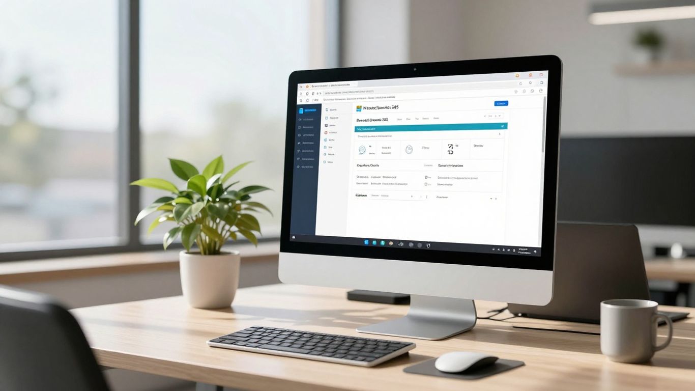 Microsoft Dynamics 365 interface on a computer screen.