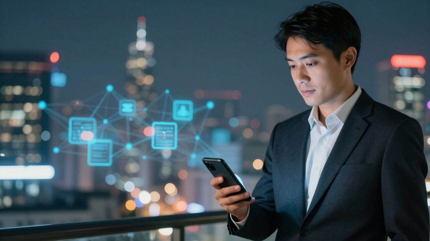 Real estate agent using AI for cold calling success.