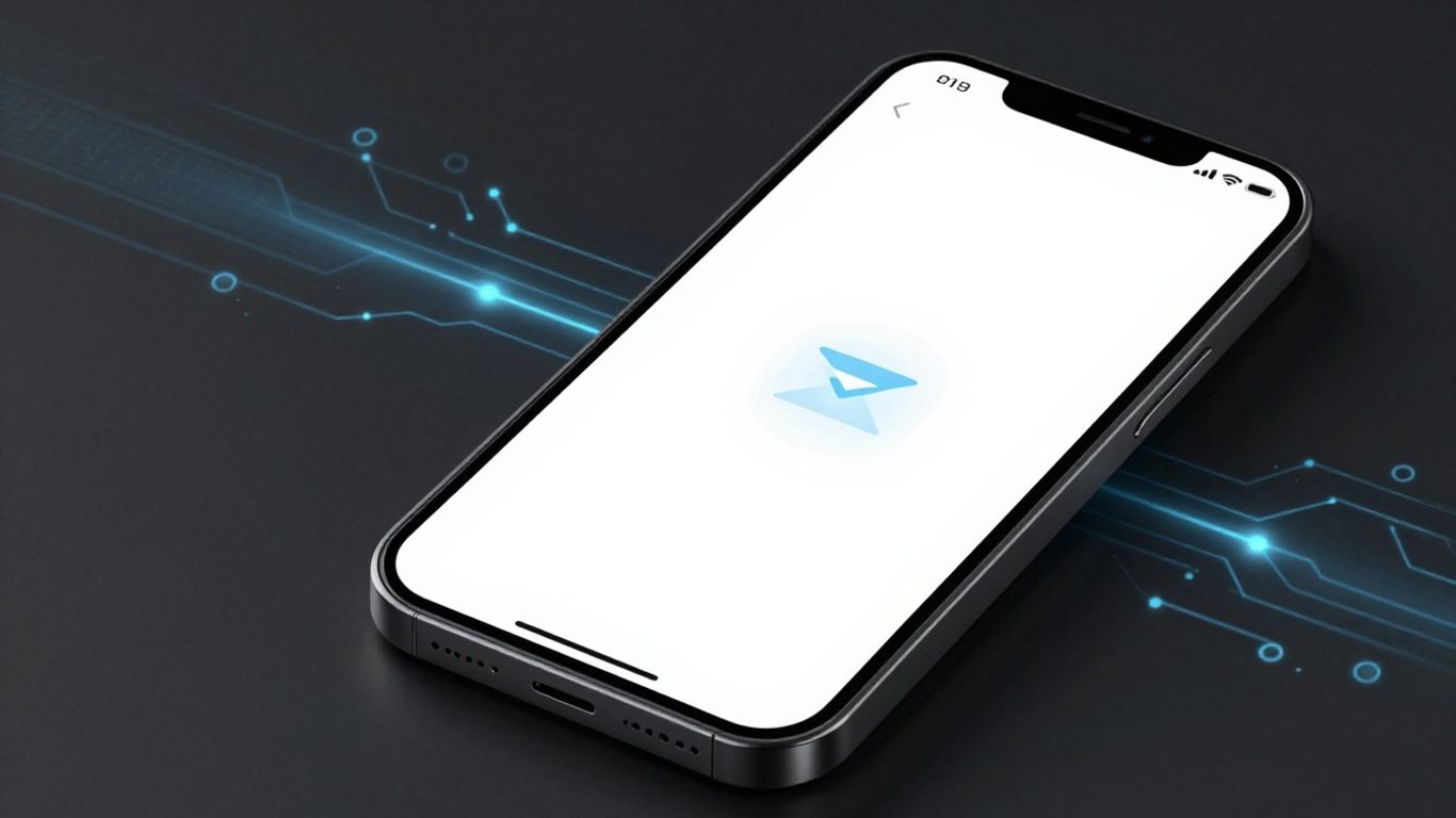 Smartphone displaying AI-powered voicemail interface.