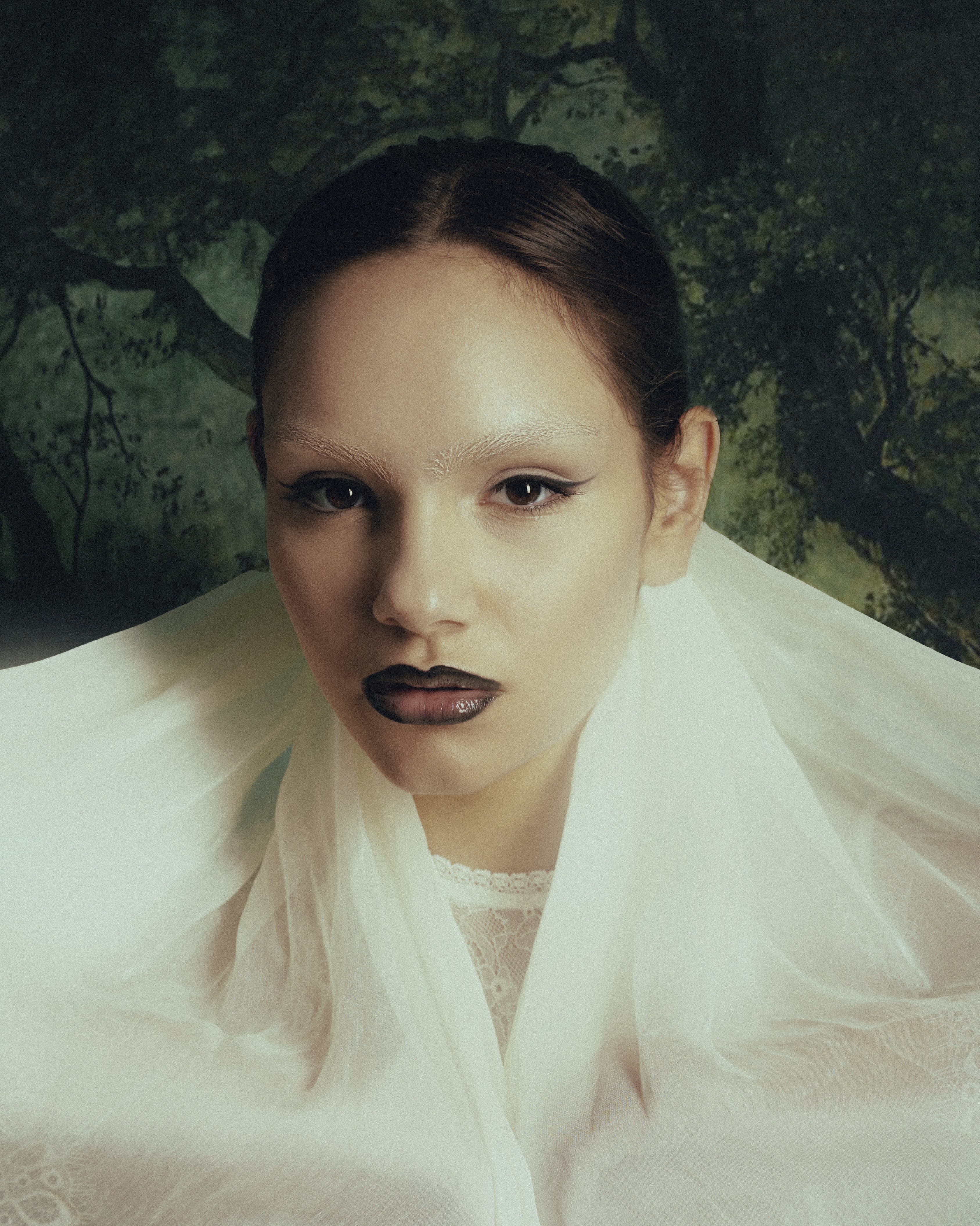 Modelo posando en Aranjuez