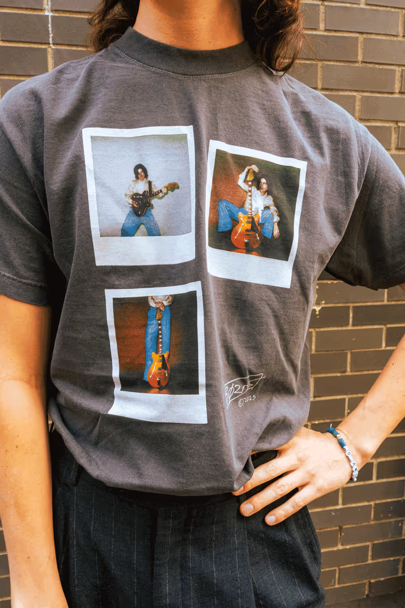 Front of tour tee with images of BØRNS