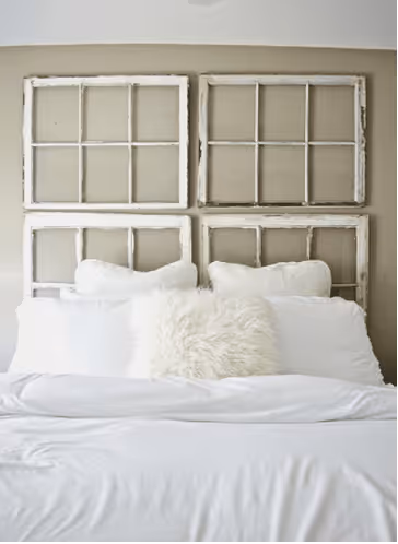 Antique Window Headboard - Clera Windows + Doors