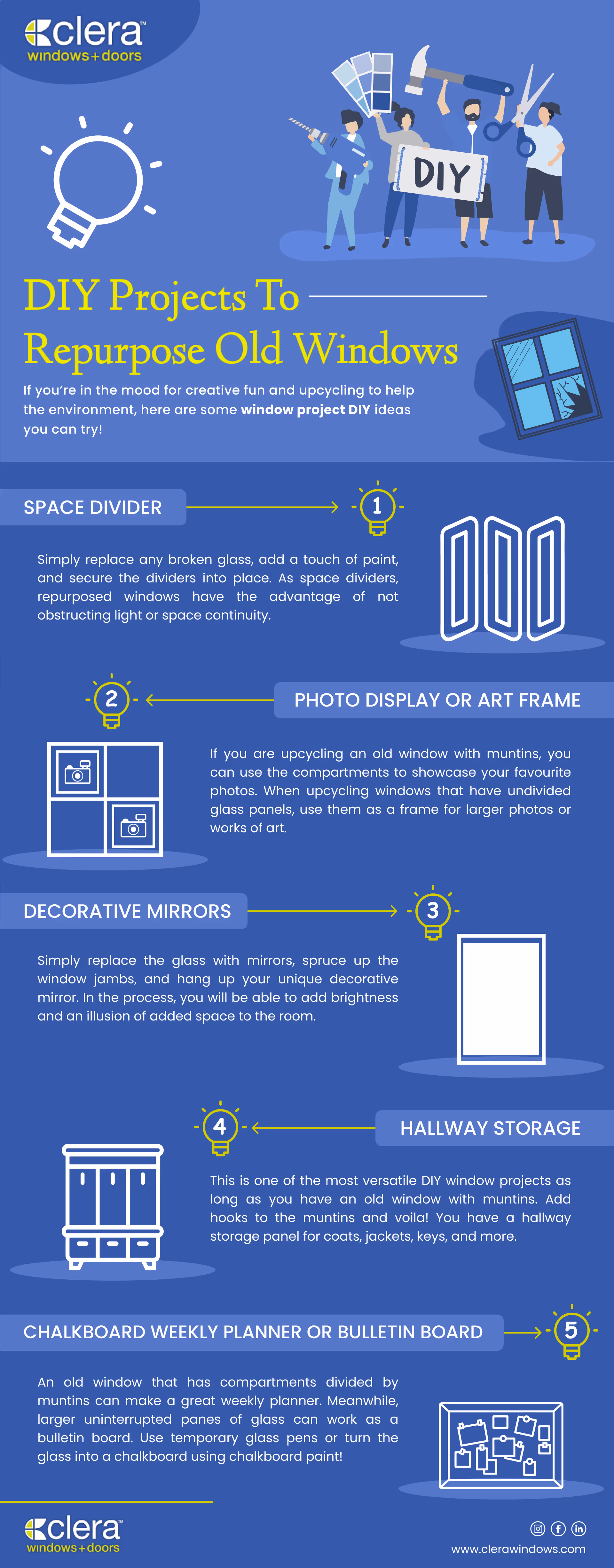 DIY Ideas To Repurpose Old Windows - Clera Windows + Doors