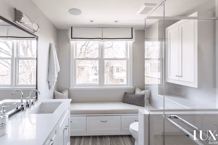 Single Hung Windows With Window Seat - Clera Windows + Doors