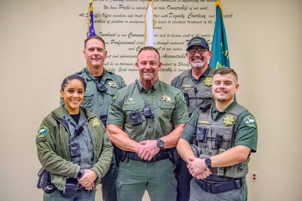 5 officers