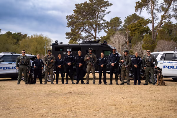North Las Vegas PD officer group photo
