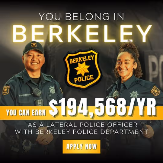 Berkeley Police Department Recruitment Ad 