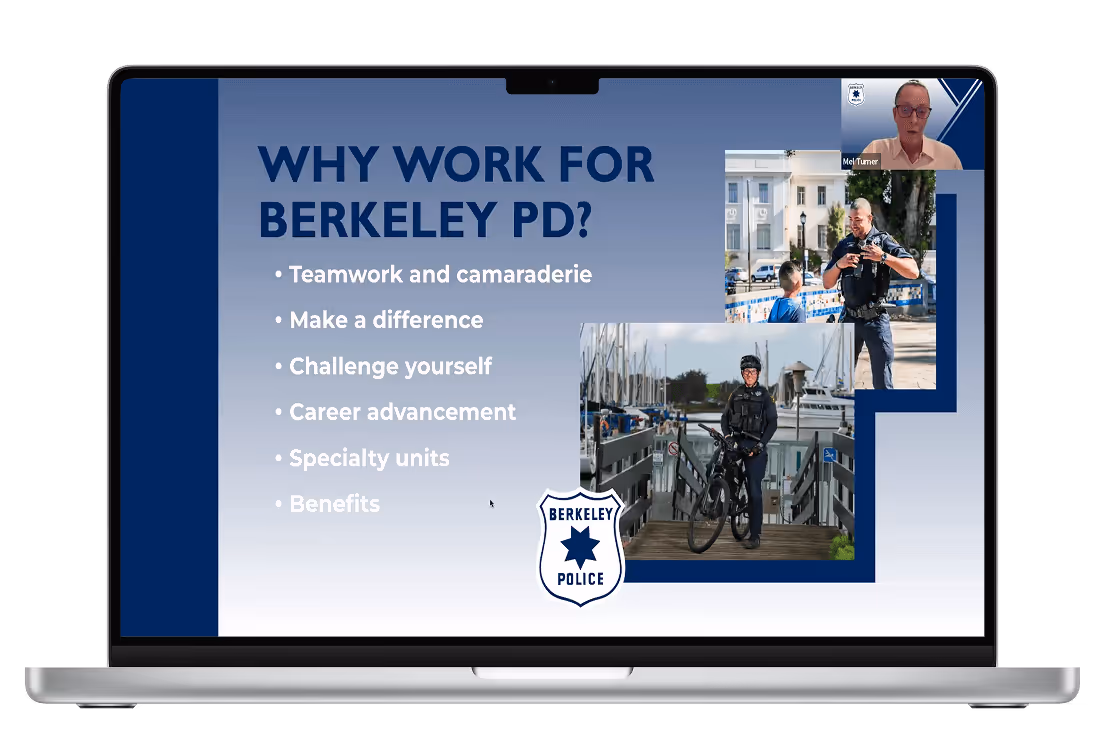 Berkeley PD Landing Page
