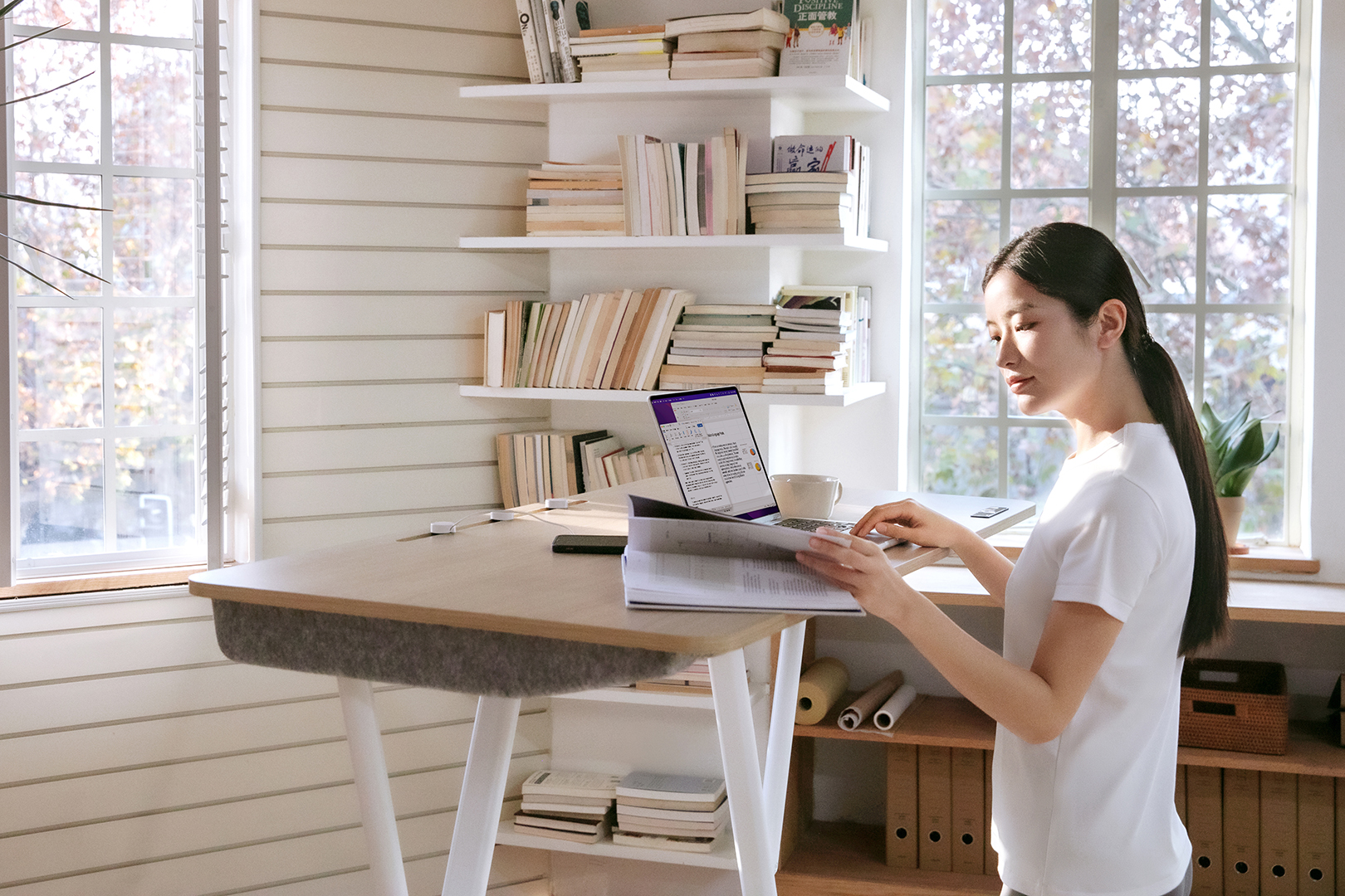 Red office chair spinning on it's starbase