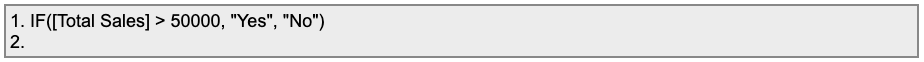 DAX IF function for conditional sales analysis in Power BI.