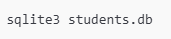 Open your terminal and start the SQLite shell by typing