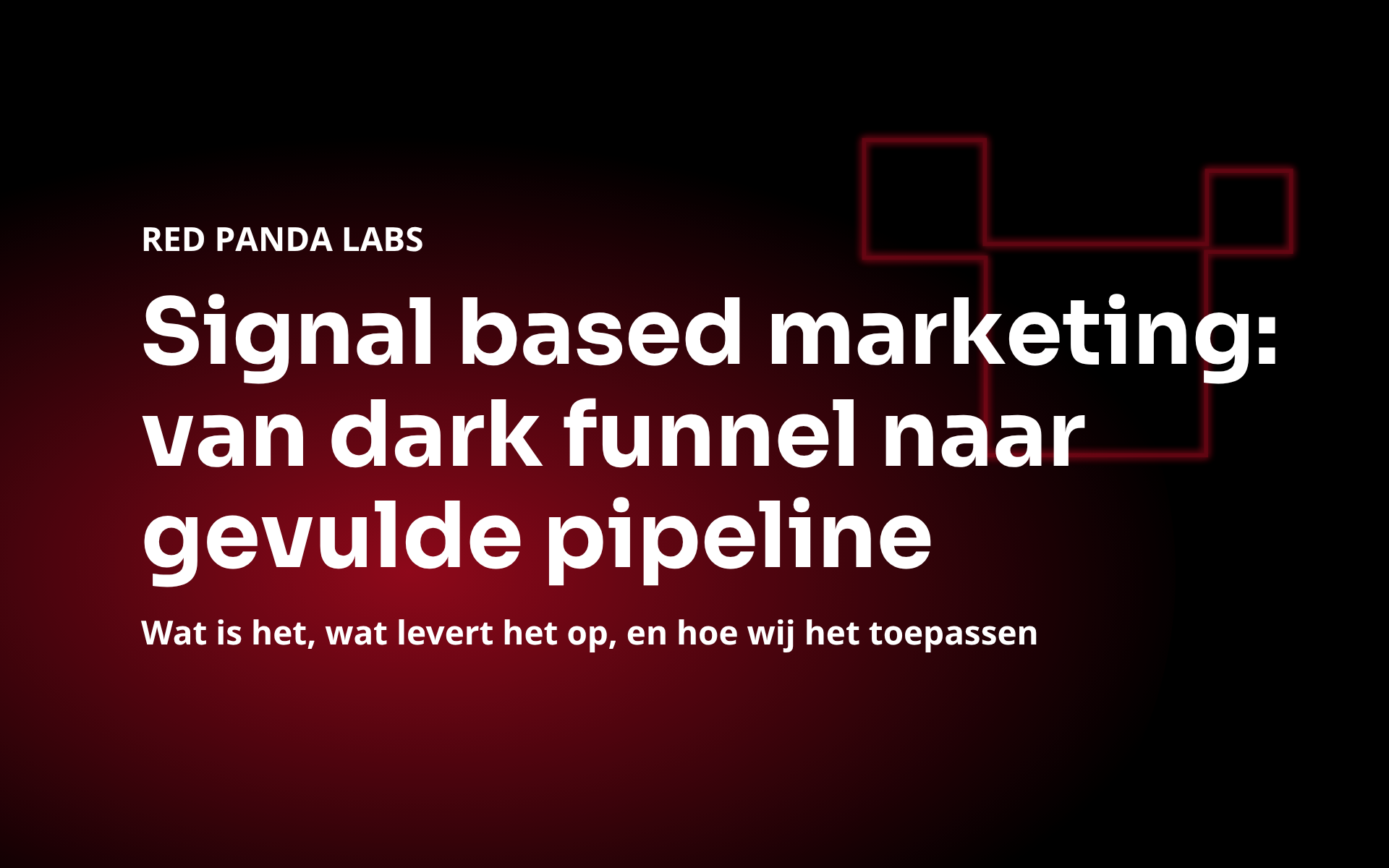 Signal based marketing in 2026: van dark funnel naar gevulde pipeline