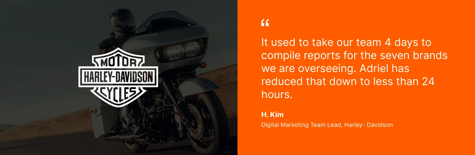 Testimonial from LG on how adopting Adriel improved their marketing data analysis - Adriel