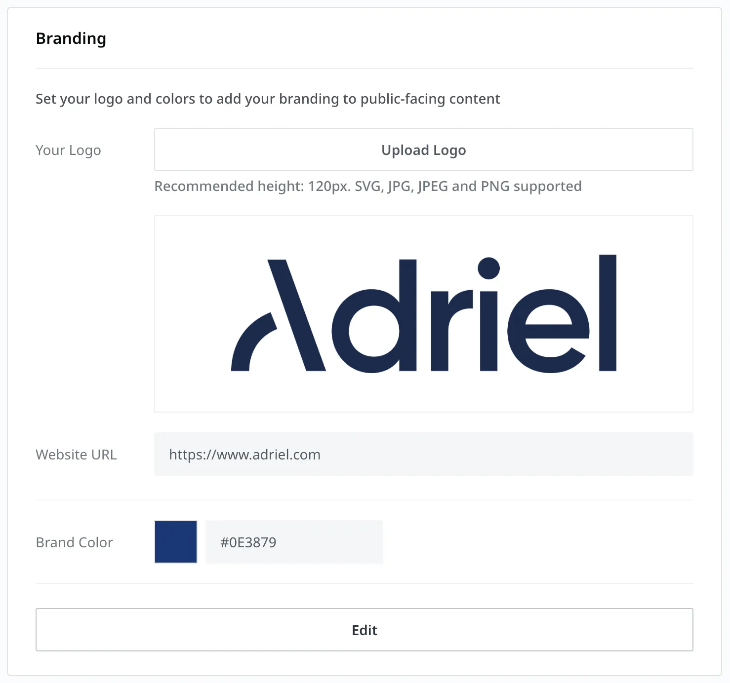 How to define your branding visuals and use it across all reports you create on Adriel - Adriel