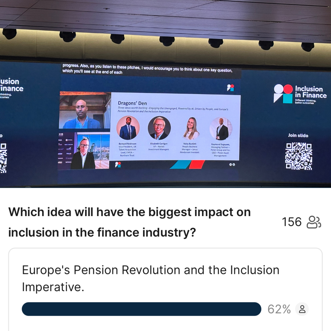 Audience vote at the Inclusion in Finance Global Annual Event