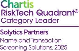 Chartis RiskTech Quadrant Category Leader – Name & Transaction Screening 2025