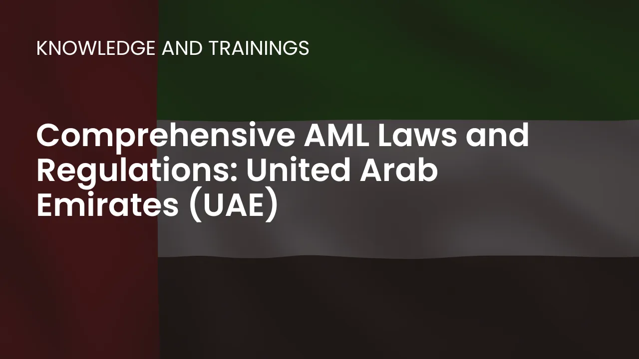 Uncover the UAE�s AML framework, including Federal Decree-Law No. 20 and Central Bank sector-specific guidelines.