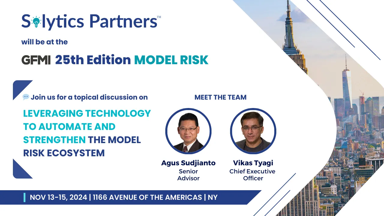 Solytics Partners sponsors 25th Model Risk Event, showcasing innovative model risk management solutions and advancements for financial institutions in New York.