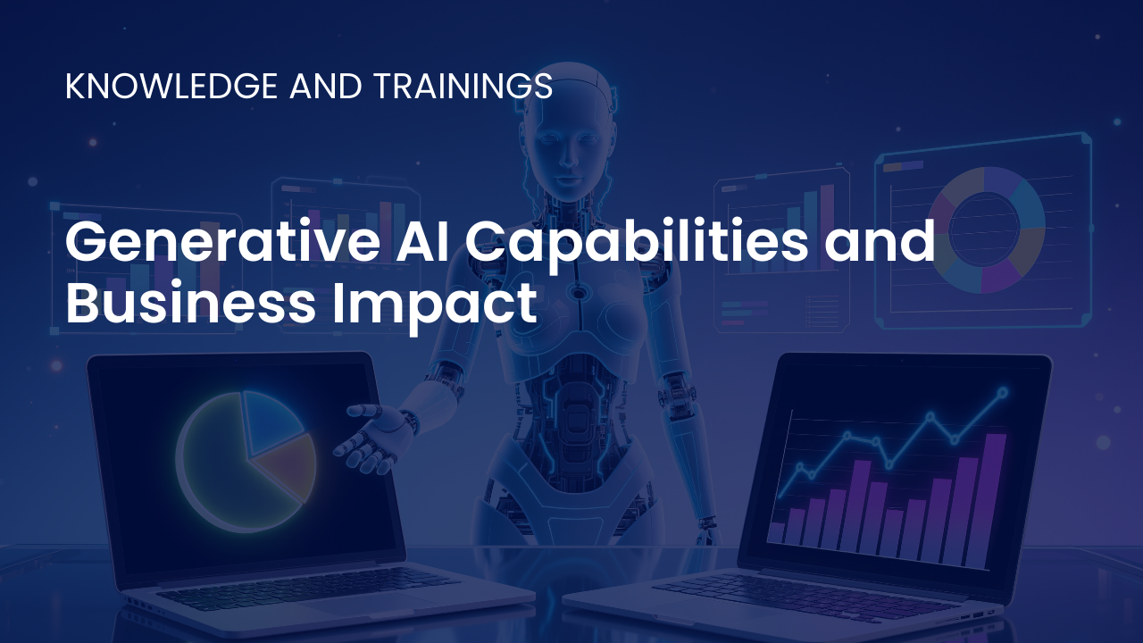 Conceptual illustration showing generative AI creating text, images, code, and synthetic data using advanced models trained on large datasets.