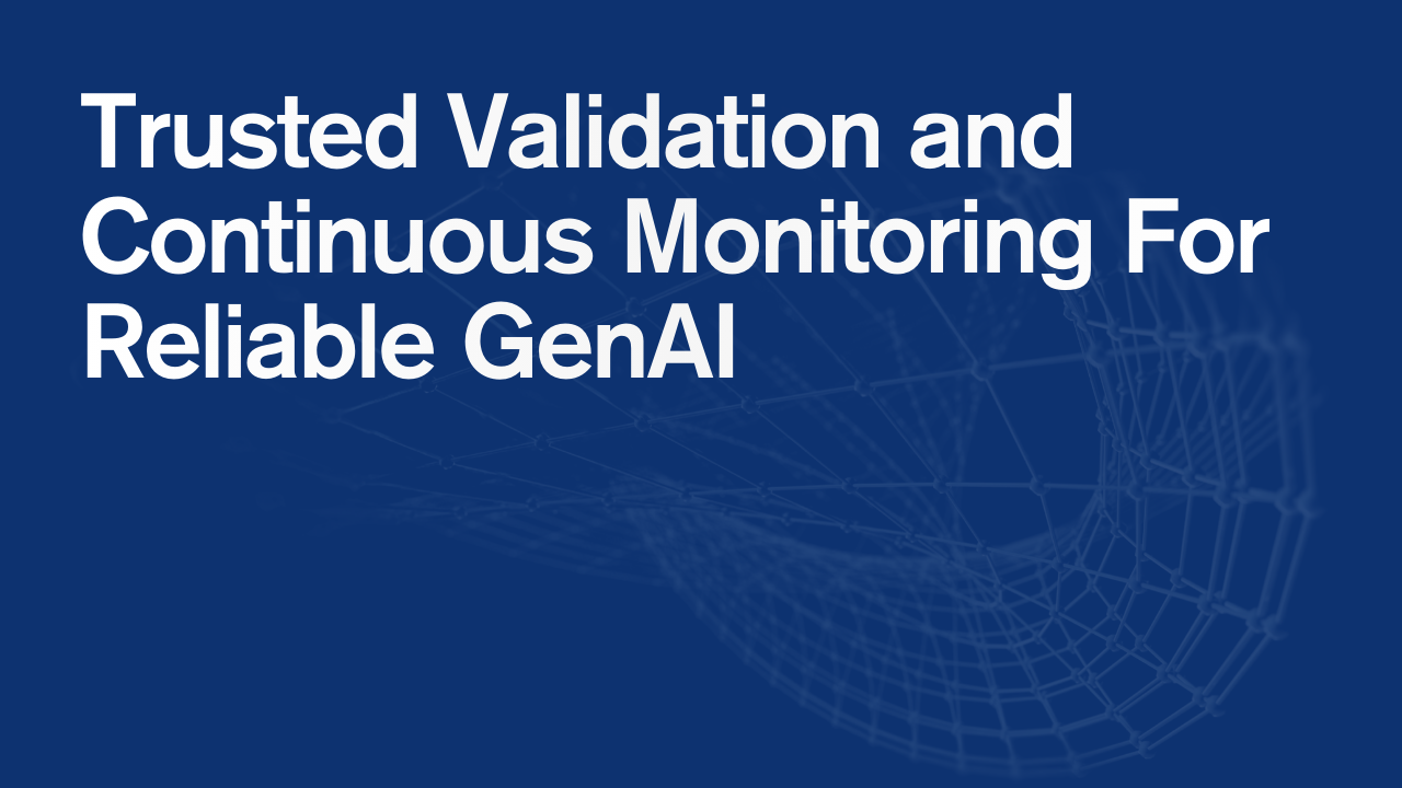 Discover why validating and monitoring GenAI models is key to reducing hallucination, bias, and drift, ensuring trust and reliability.