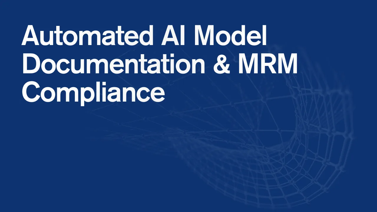 NIMBUS Uno automated model documentation platform showing AI-driven documentation tools and MRM compliance features for banks