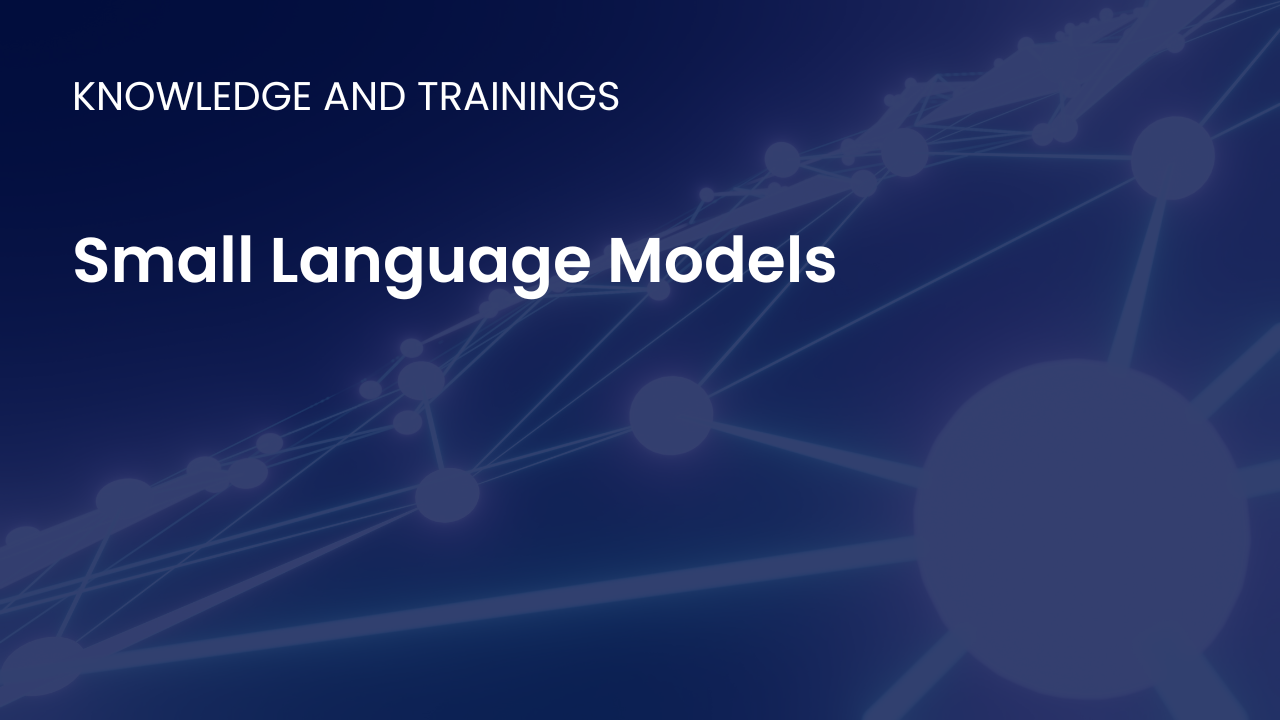 Visual showing small language models optimized for efficient NLP fast inference and deployment on limited compute environments