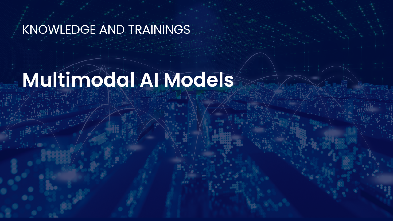 Illustration showing multimodal AI models combining text image audio and video inputs into a unified intelligence system