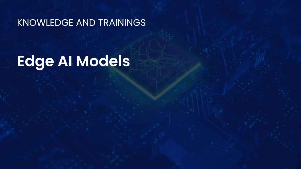 Illustration of edge AI models running locally on devices like cameras sensors and IoT hardware for real time decision making