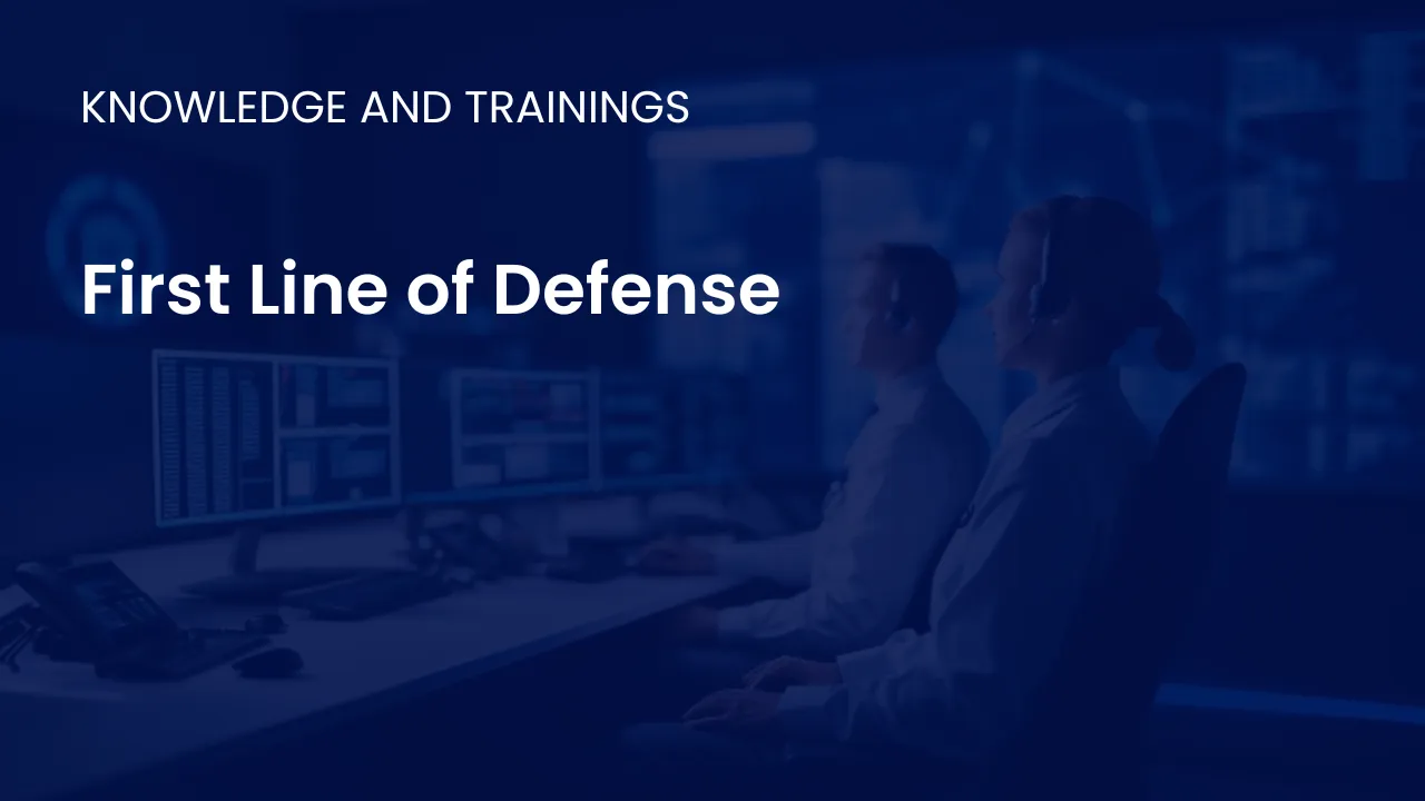 Diagram illustrating the first line of defense managing day to day AI operations monitoring risks and enforcing policies