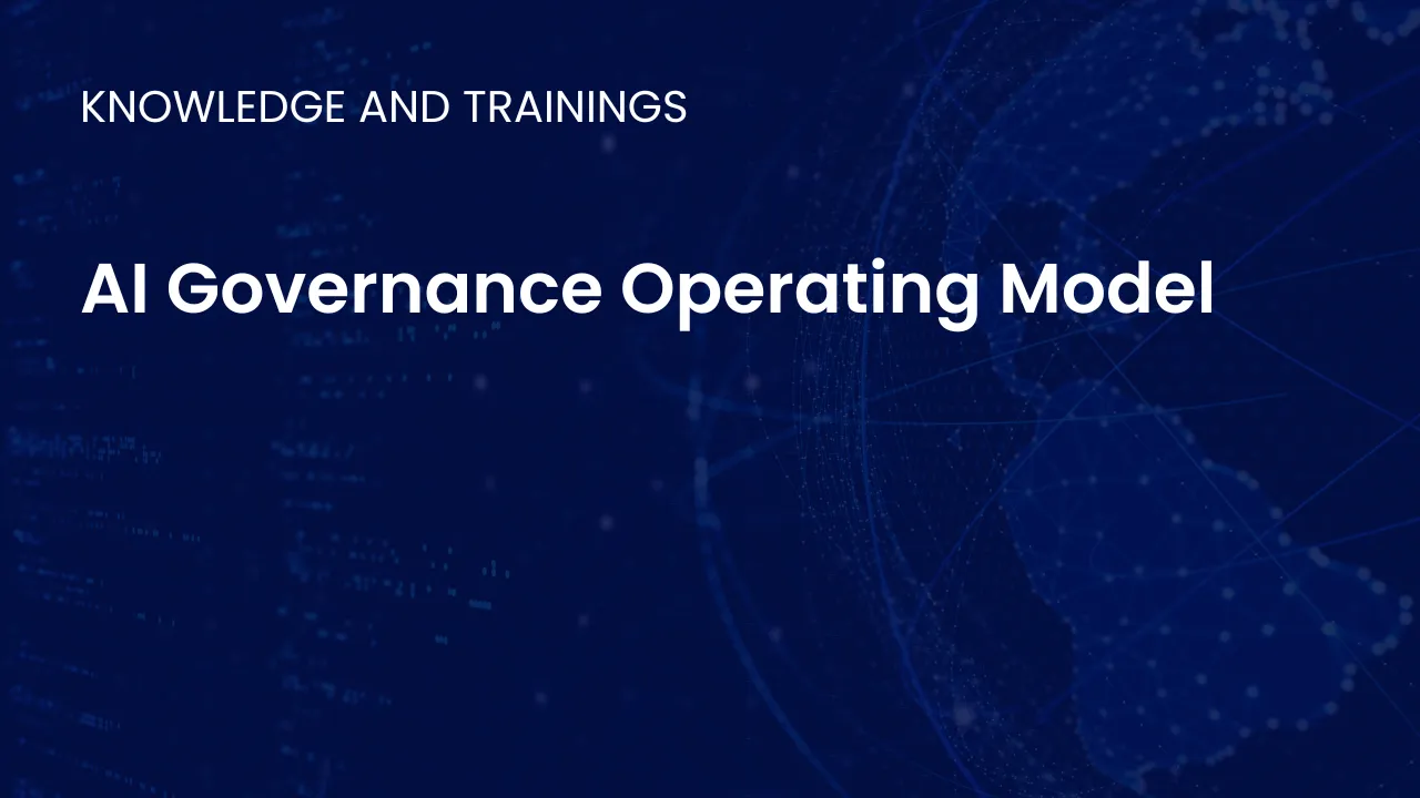 Diagram showing an AI governance operating model covering roles decision flows lifecycle management and monitoring processes