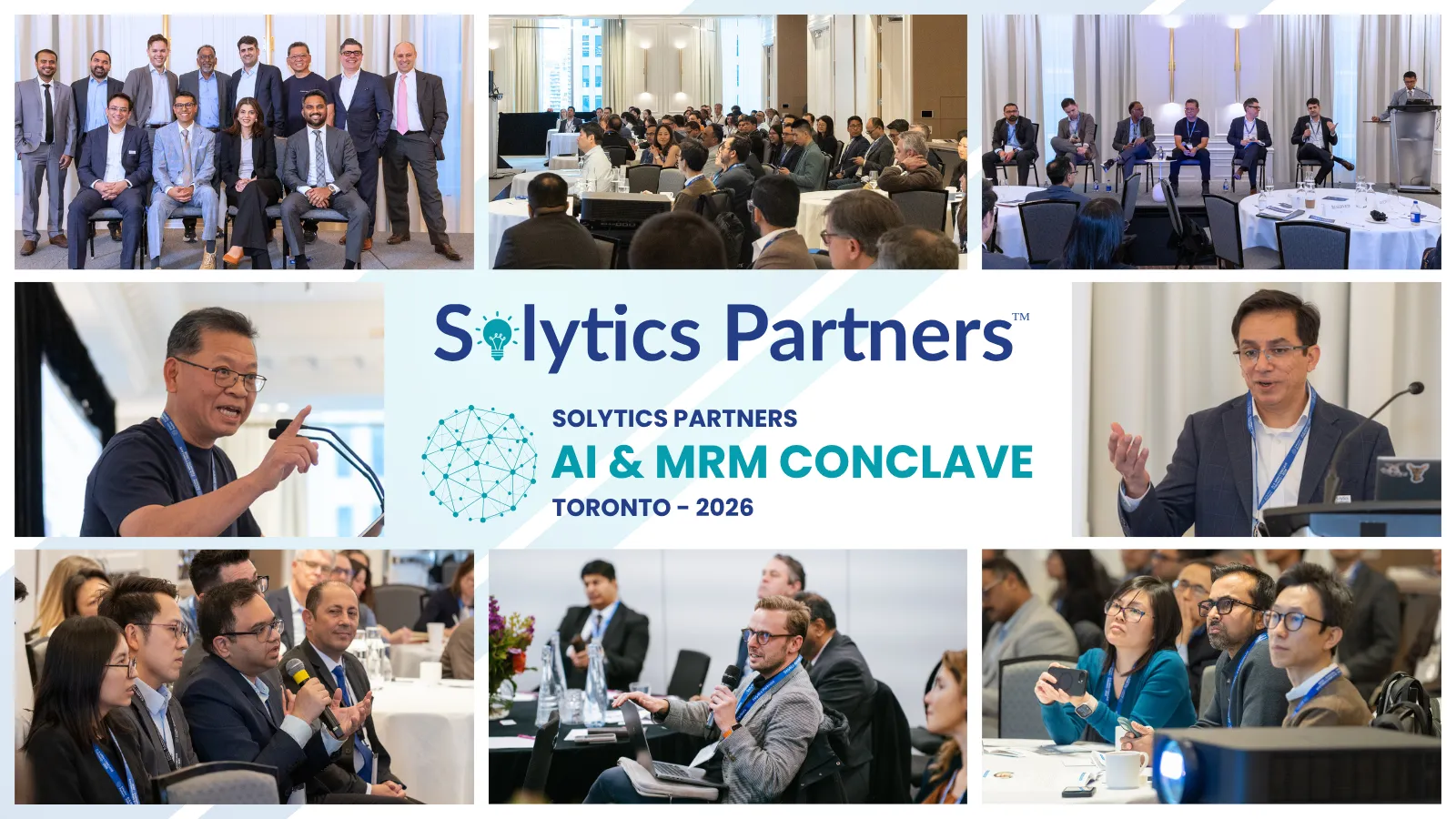 Solytics Partners AI & MRM Conclave Toronto 2026 featuring AI governance, Agentic AI, OSFI E-23 discussions and industry leaders