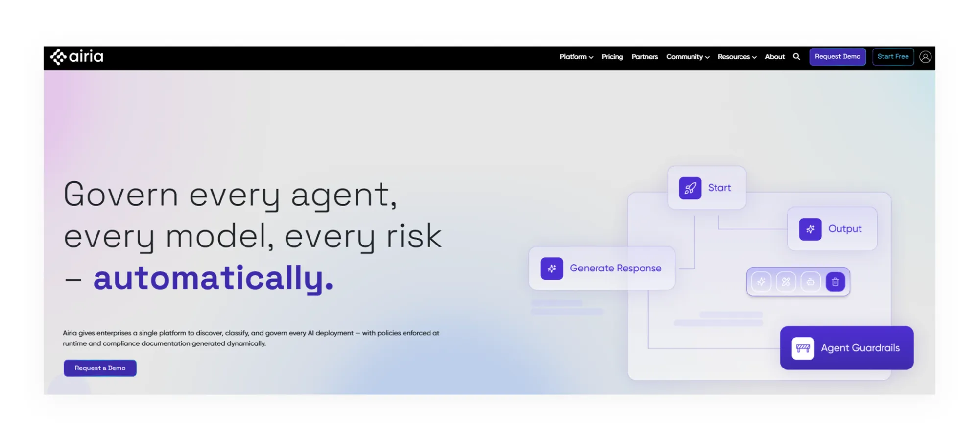 Airia platform for multi-model GenAI orchestration and agentic governance