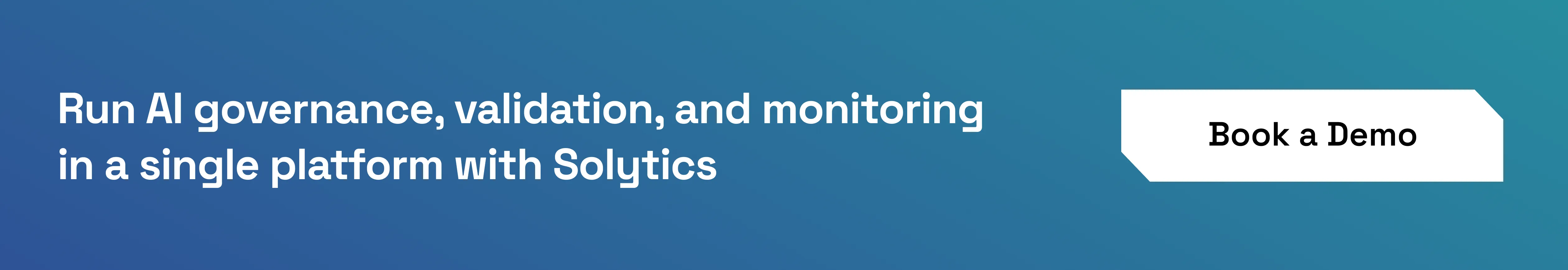 Book a demo to know how to govern AI with Solytics Partners ecosystem