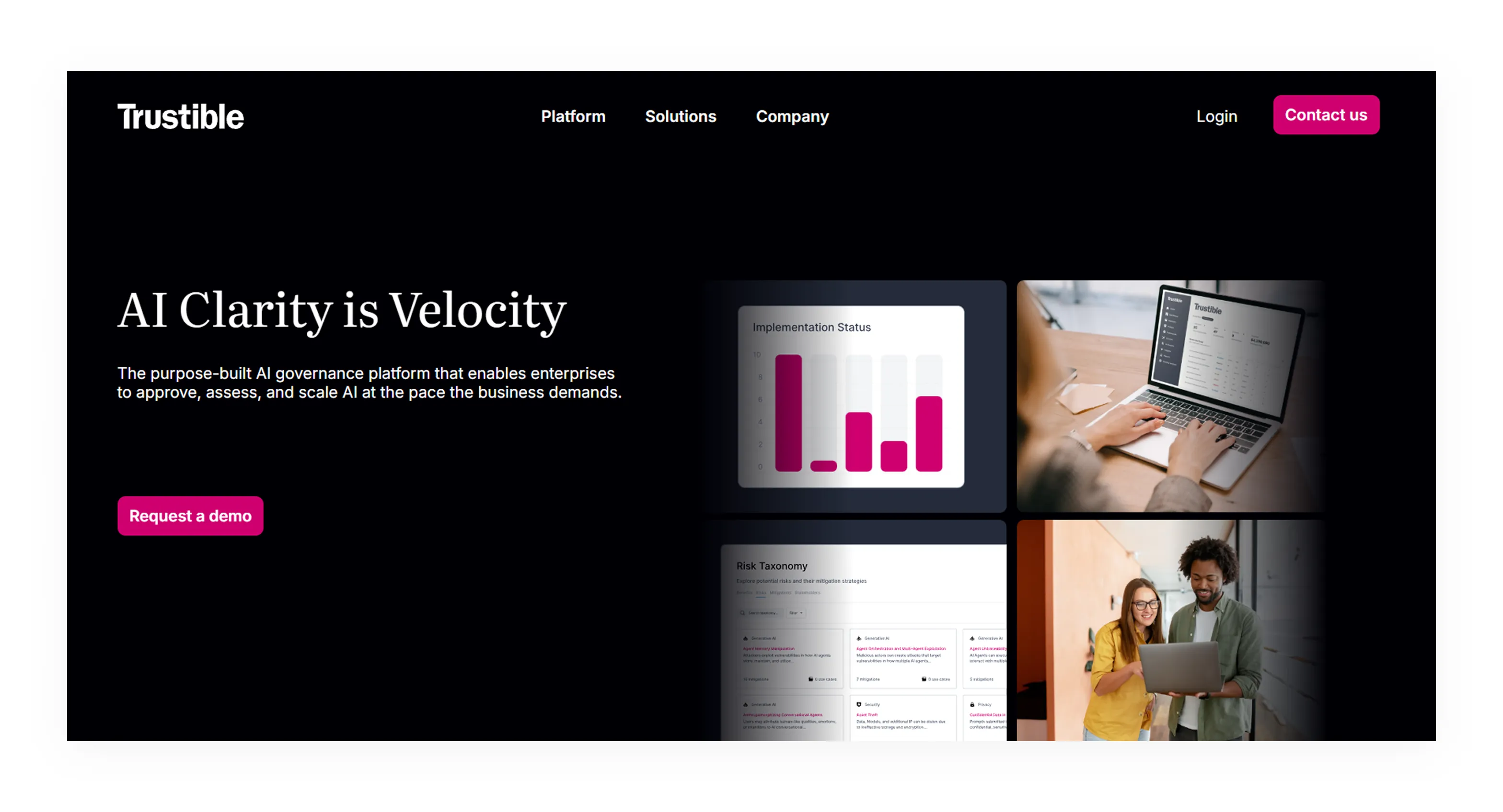 Trustible offers framework-based AI risk scoring for compliance
