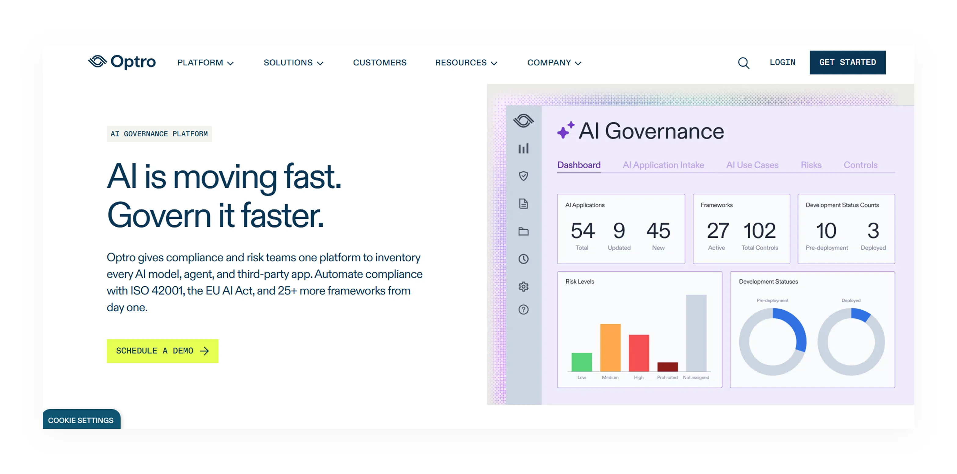 FairNow offers centralized AI registry and risk workflows