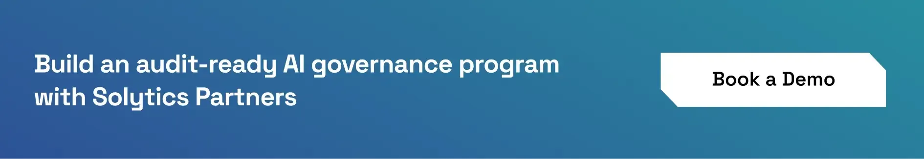 Solytics Partners supports audit-ready AI governance evidence‍