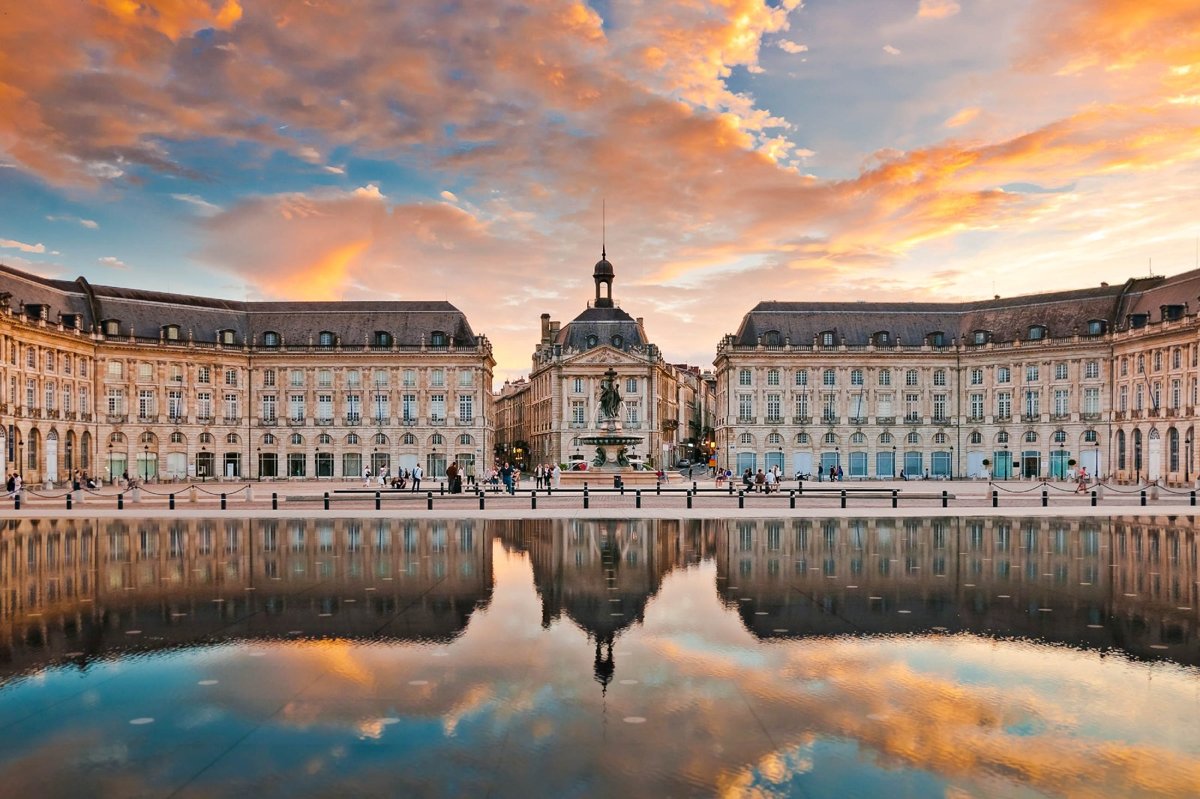 Place de la Bourse à Bordeaux