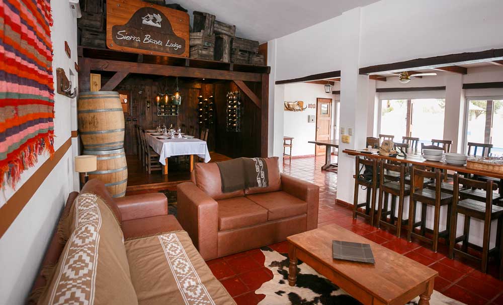 The dining area