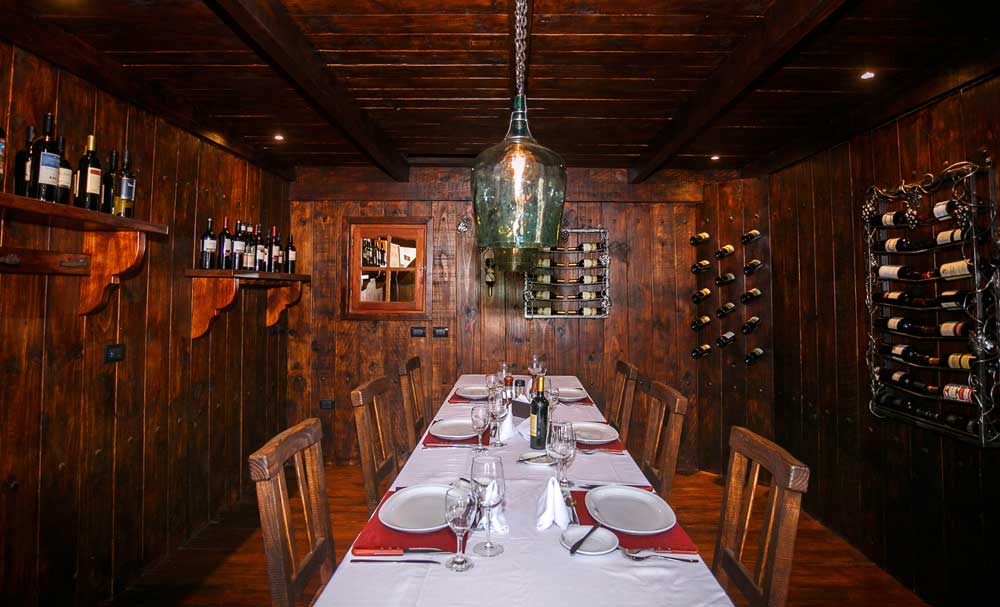 The wine cellar