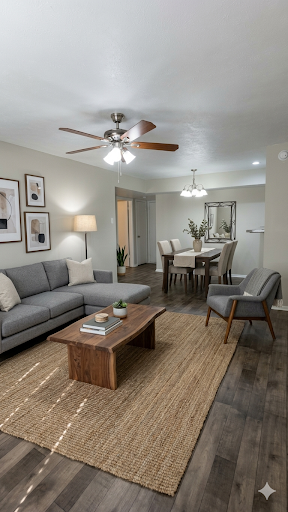 Livingroom with furniture 