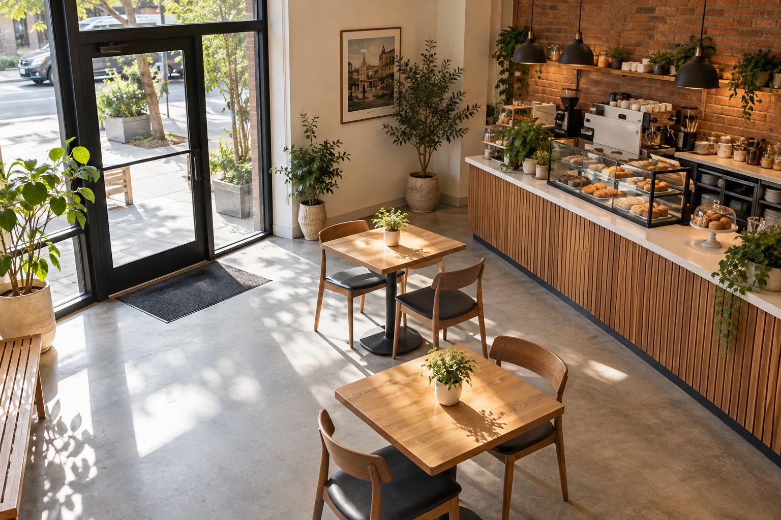 Café reference view with expected timestamp 14:32:10