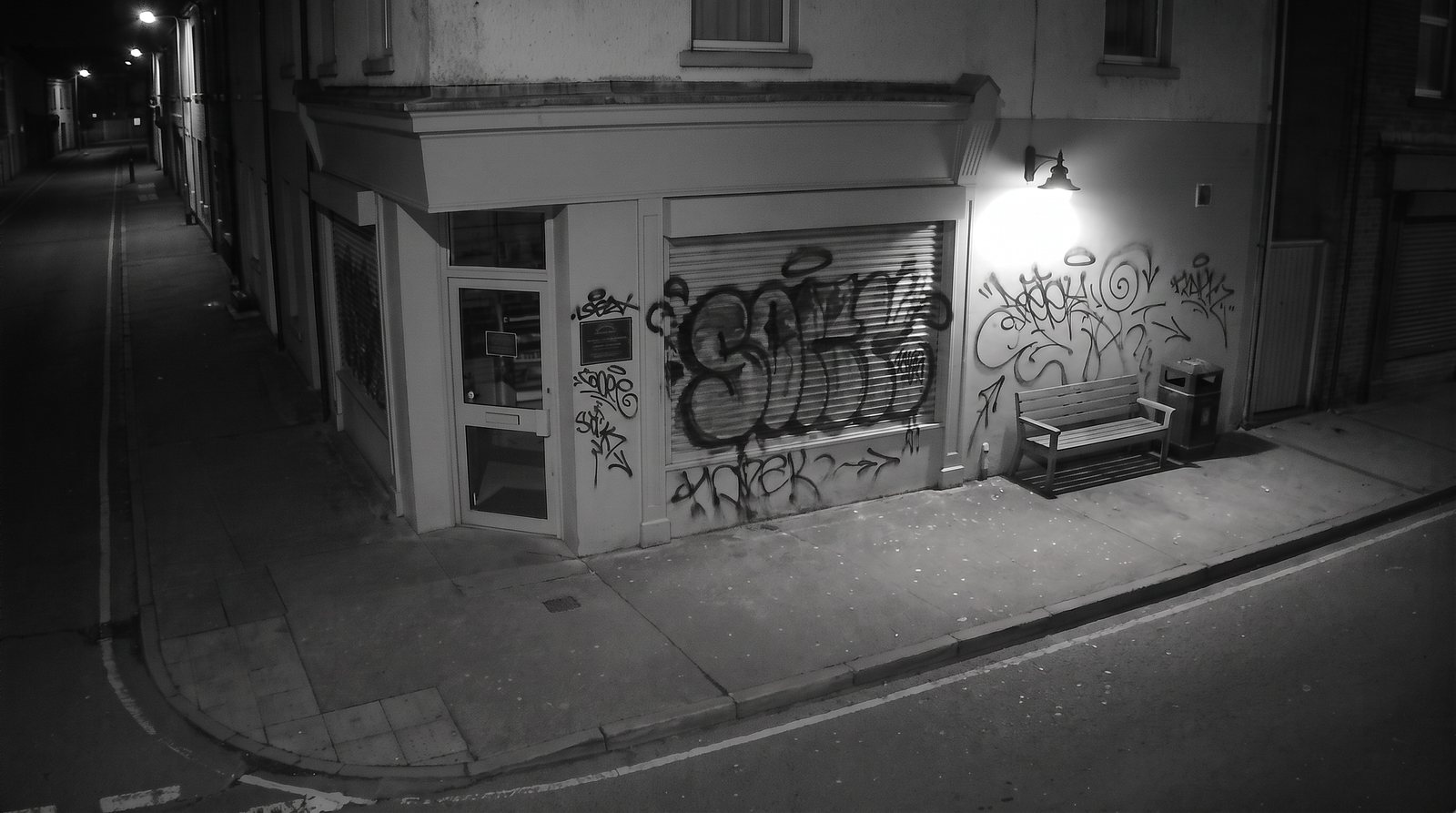 Illustrative shopfront camera view