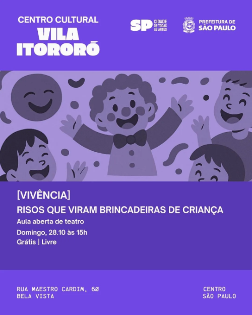 Risos que viram brincadeiras de crianças