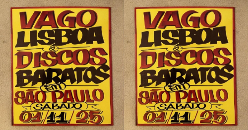 Discos Baratos convida Vago Lisboa