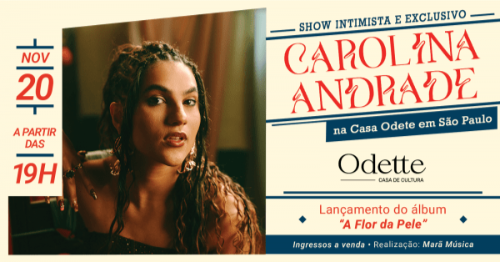 Carolina Andrade em Turnê À Flor da Pele